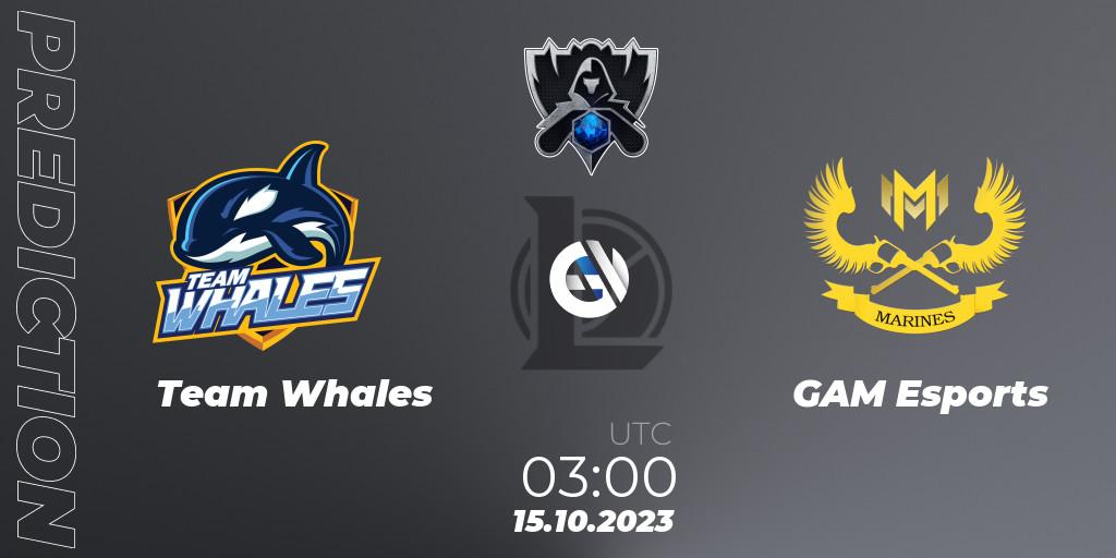 Team Whales contre GAM Esports : prédiction de match. 15.10.23. LoL, Worlds 2023 LoL - Play-In
