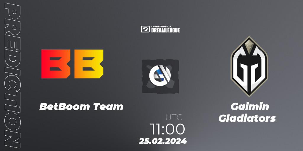 BetBoom Team contre Gaimin Gladiators : prédiction de match. 25.02.24. Dota 2, DreamLeague Season 22