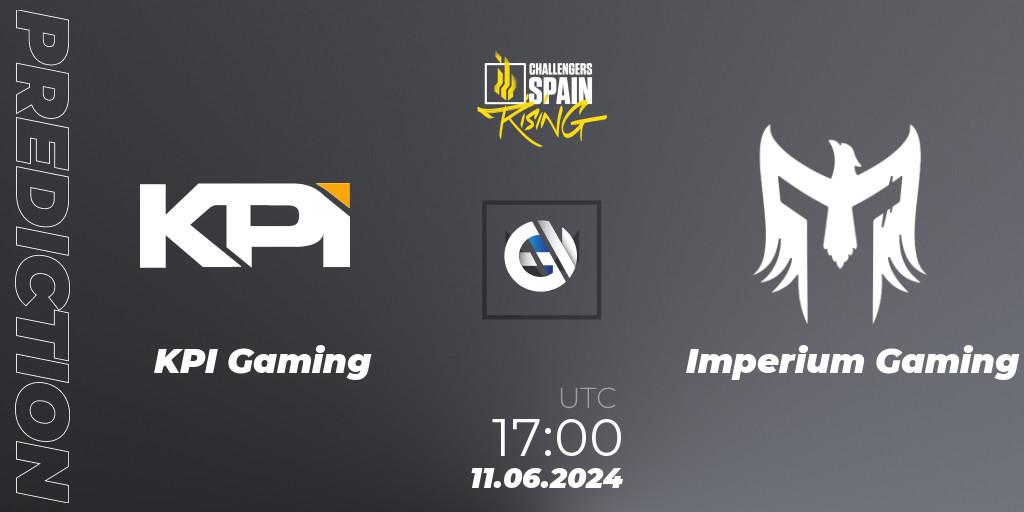 KPI Gaming contre Imperium Gaming : prédiction de match. 11.06.2024 at 17:00. VALORANT, VALORANT Challengers 2024 Spain: Rising Split 2