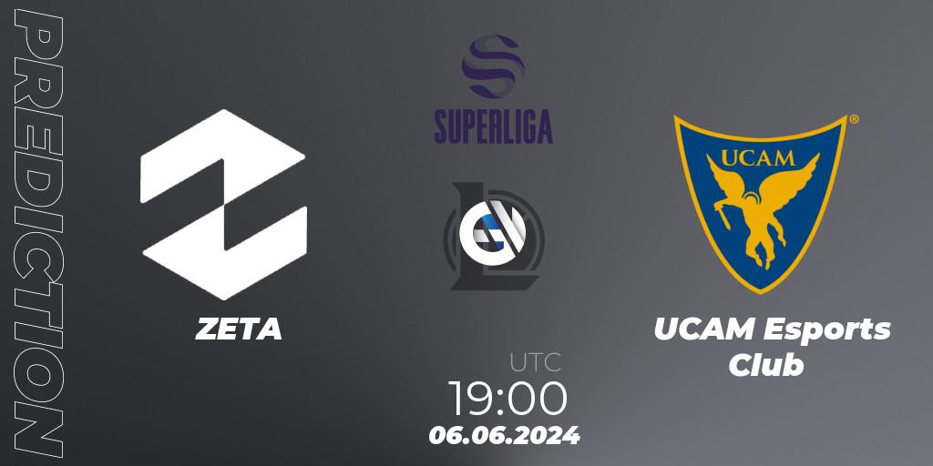 ZETA contre UCAM Esports Club : prédiction de match. 06.06.2024 at 19:00. LoL, LVP Superliga Summer 2024
