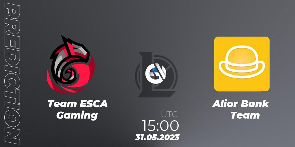 Team ESCA Gaming contre Alior Bank Team : prédiction de match. 30.05.23. LoL, Ultraliga Season 10 2023 Regular Season