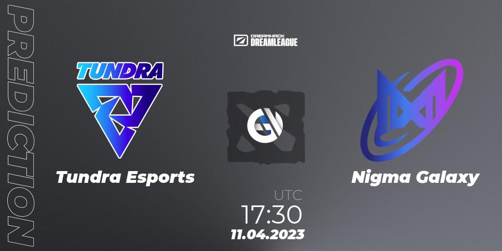 Tundra Esports contre Nigma Galaxy : prédiction de match. 11.04.2023 at 17:57. Dota 2, DreamLeague Season 19 - Group Stage 1