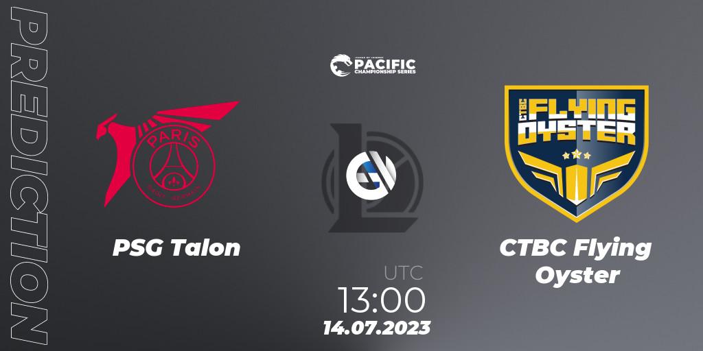 PSG Talon contre CTBC Flying Oyster : prédiction de match. 14.07.2023 at 13:00. LoL, PACIFIC Championship series Group Stage