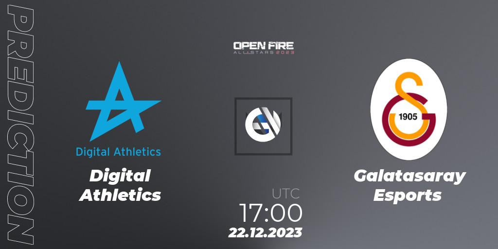 Digital Athletics contre Galatasaray Esports : prédiction de match. 22.12.23. VALORANT, Open Fire All Stars 2023