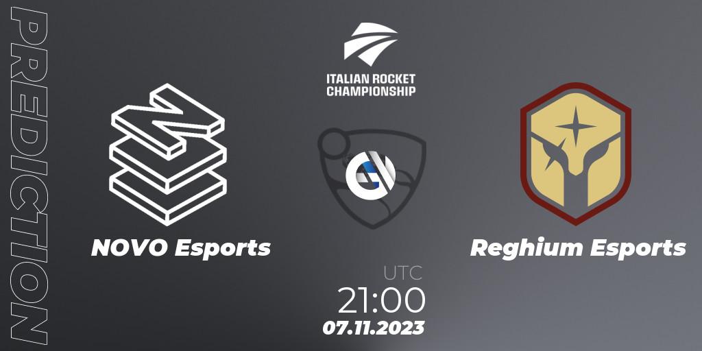 NOVO Esports contre Reghium Esports : prédiction de match. 07.11.2023 at 21:00. Rocket League, Italian Rocket Championship Season 11Serie A Relegation
