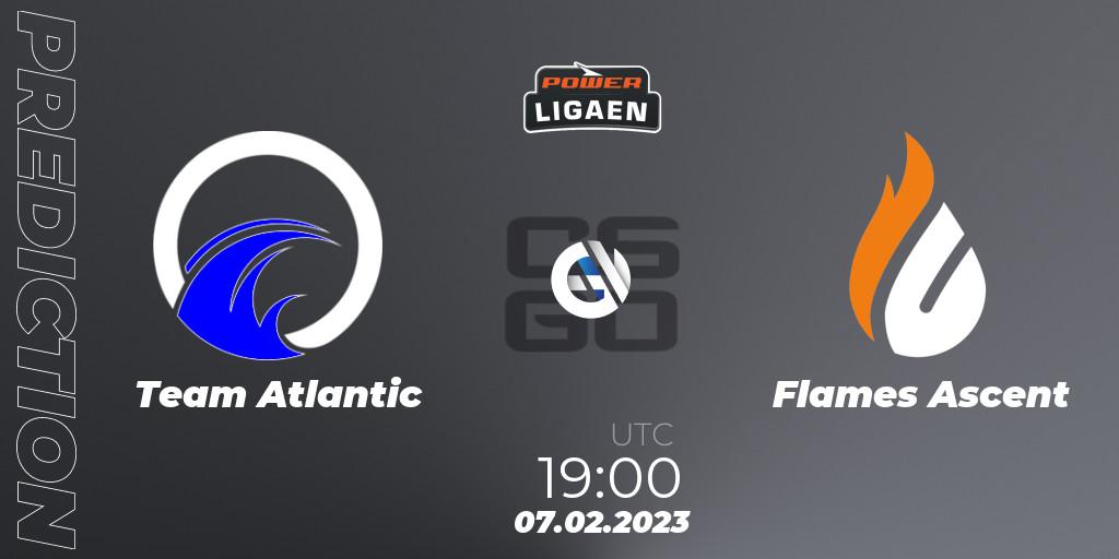 Team Atlantic contre Flames Ascent : prédiction de match. 07.02.23. CS2 (CS:GO), Dust2.dk Ligaen Season 22