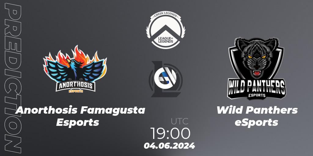 Anorthosis Famagusta Esports contre Wild Panthers eSports : prédiction de match. 04.06.2024 at 19:00. LoL, GLL Summer 2024