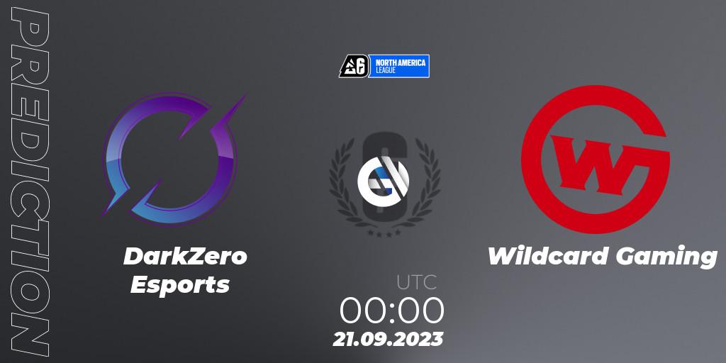 DarkZero Esports contre Wildcard Gaming : prédiction de match. 21.09.2023 at 01:30. Rainbow Six, North America League 2023 - Stage 2
