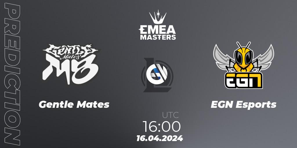 Gentle Mates contre EGN Esports : prédiction de match. 16.04.24. LoL, EMEA Masters Spring 2024 - Play-In