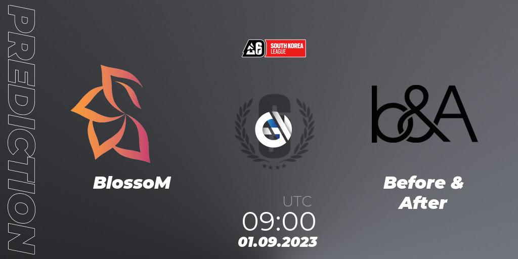 BlossoM contre Before & After : prédiction de match. 01.09.2023 at 09:00. Rainbow Six, South Korea League 2023 - Stage 2