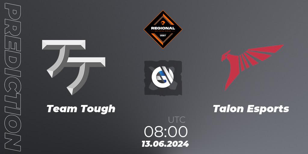 Team Tough contre Talon Esports : prédiction de match. 13.06.2024 at 08:20. Dota 2, RES Regional Series: SEA #3
