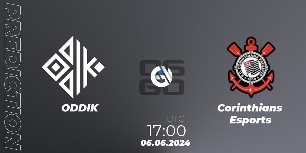 ODDIK contre Corinthians Esports : prédiction de match. 06.06.2024 at 17:00. Counter-Strike (CS2), Regional Clash Arena South America