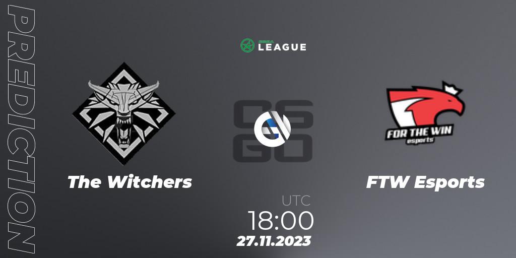 The Witchers contre FTW Esports : prédiction de match. 27.11.2023 at 18:00. Counter-Strike (CS2), ESEA Season 47: Advanced Division - Europe