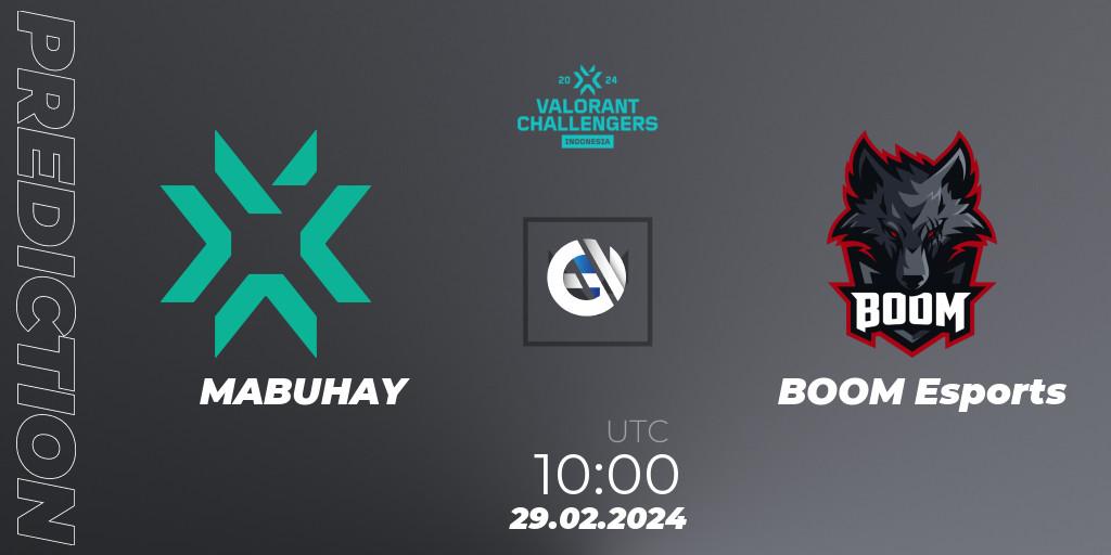MABUHAY contre BOOM Esports : prédiction de match. 29.02.24. VALORANT, VALORANT Challengers Indonesia 2024: Split 1