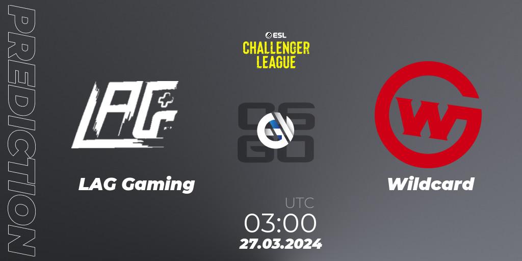 LAG Gaming contre Wildcard : prédiction de match. 27.03.24. CS2 (CS:GO), ESL Challenger League Season 47: North America