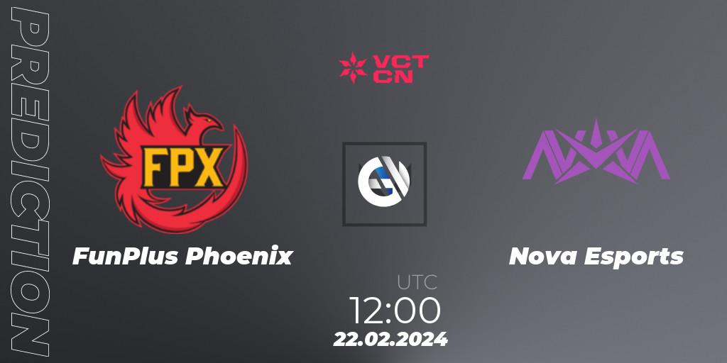 FunPlus Phoenix contre Nova Esports : prédiction de match. 22.02.24. VALORANT, VCT 2024: China Kickoff