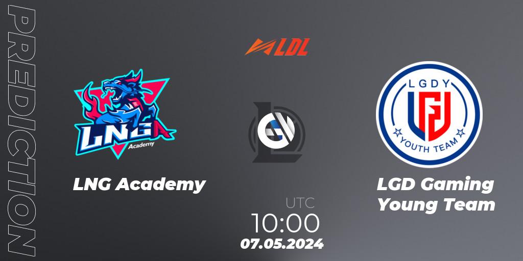 LNG Academy contre LGD Gaming Young Team : prédiction de match. 07.05.24. LoL, LDL 2024 - Stage 2