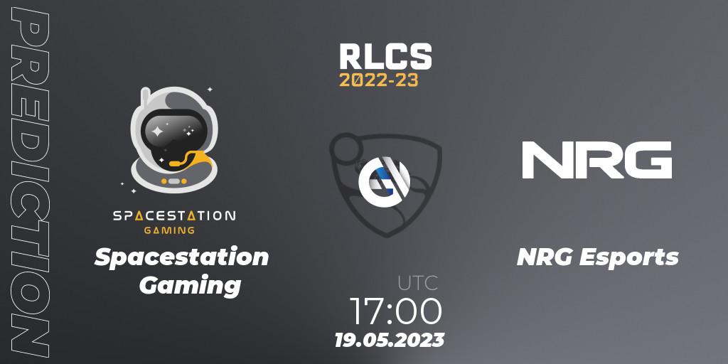 Spacestation Gaming contre NRG Esports : prédiction de match. 19.05.2023 at 17:00. Rocket League, RLCS 2022-23 - Spring: North America Regional 2 - Spring Cup