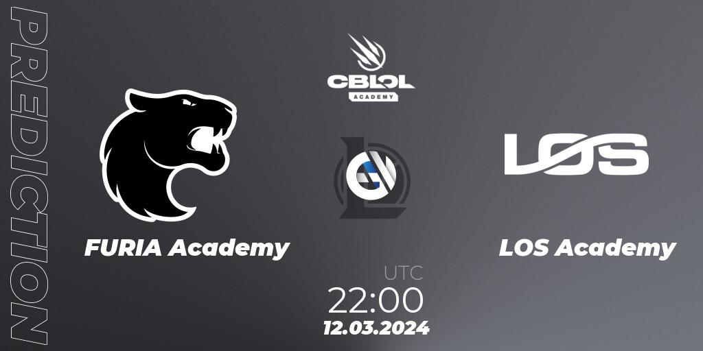 FURIA Academy contre LOS Academy : prédiction de match. 12.03.24. LoL, CBLOL Academy Split 1 2024