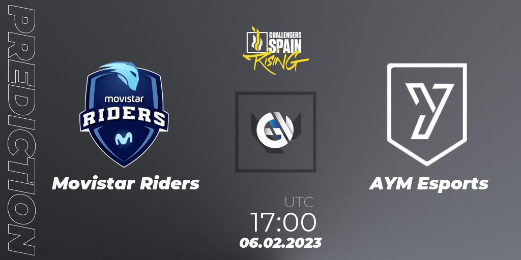 Movistar Riders contre AYM Esports : prédiction de match. 06.02.23. VALORANT, VALORANT Challengers 2023 Spain: Rising Split 1