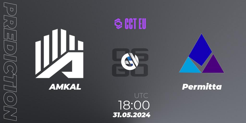 AMKAL contre Permitta : prédiction de match. 31.05.2024 at 18:30. Counter-Strike (CS2), CCT Season 2 Europe Series 4