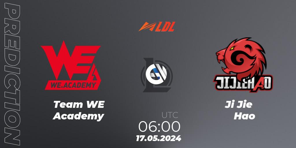 Team WE Academy contre Ji Jie Hao : prédiction de match. 17.05.2024 at 06:00. LoL, LDL 2024 - Stage 2