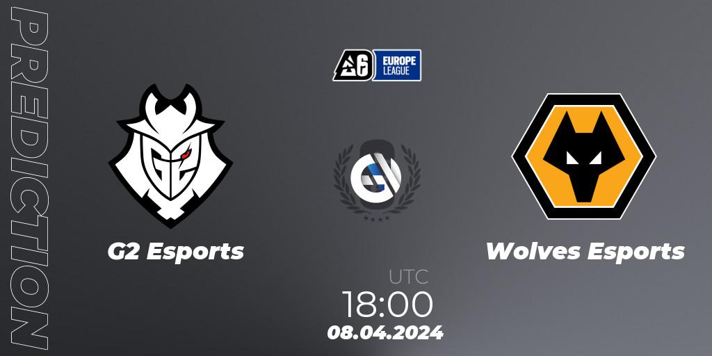 G2 Esports contre Wolves Esports : prédiction de match. 08.04.24. Rainbow Six, Europe League 2024 - Stage 1