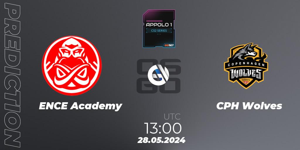 ENCE Academy contre CPH Wolves : prédiction de match. 28.05.2024 at 13:00. Counter-Strike (CS2), Appolo1 Series: Phase 2