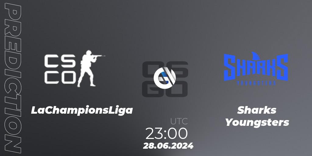 LaChampionsLiga contre Sharks Youngsters : prédiction de match. 28.06.2024 at 23:00. Counter-Strike (CS2), Punto Gamers Cup 2024