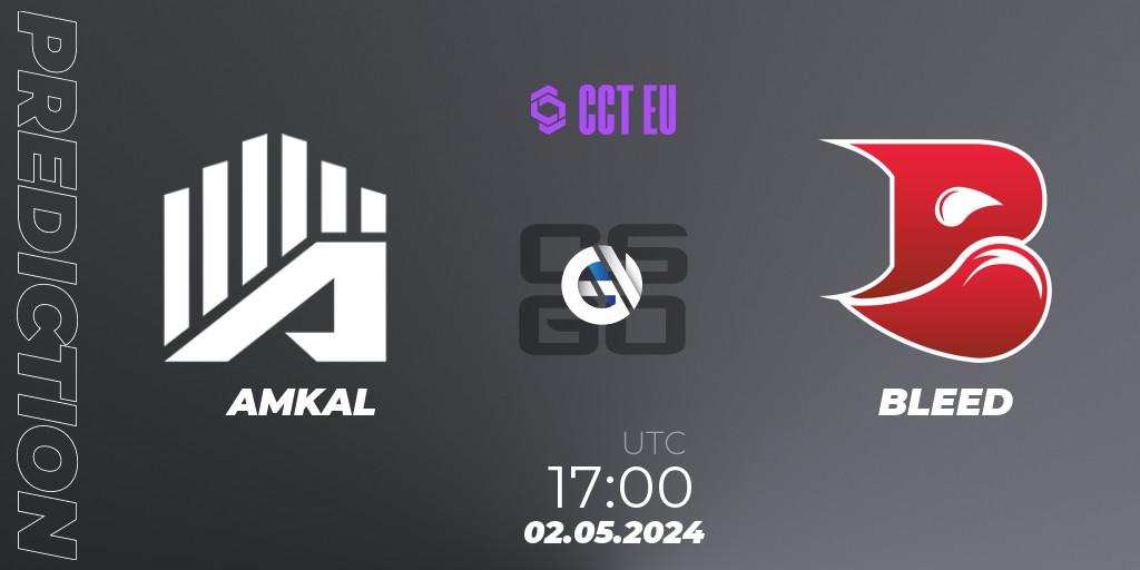 AMKAL contre BLEED : prédiction de match. 02.05.2024 at 18:15. Counter-Strike (CS2), CCT Season 2 Europe Series 1