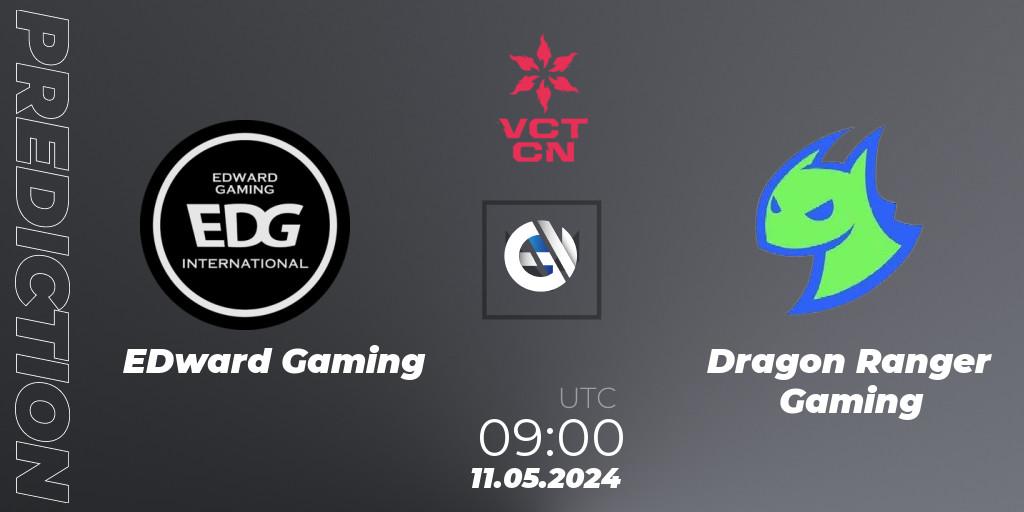EDward Gaming contre Dragon Ranger Gaming : prédiction de match. 11.05.2024 at 09:10. VALORANT, VCT 2024: China Stage 1
