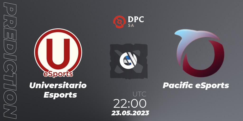 Universitario Esports contre Pacific eSports : prédiction de match. 23.05.2023 at 21:59. Dota 2, DPC 2023 Tour 3: SA Closed Qualifier