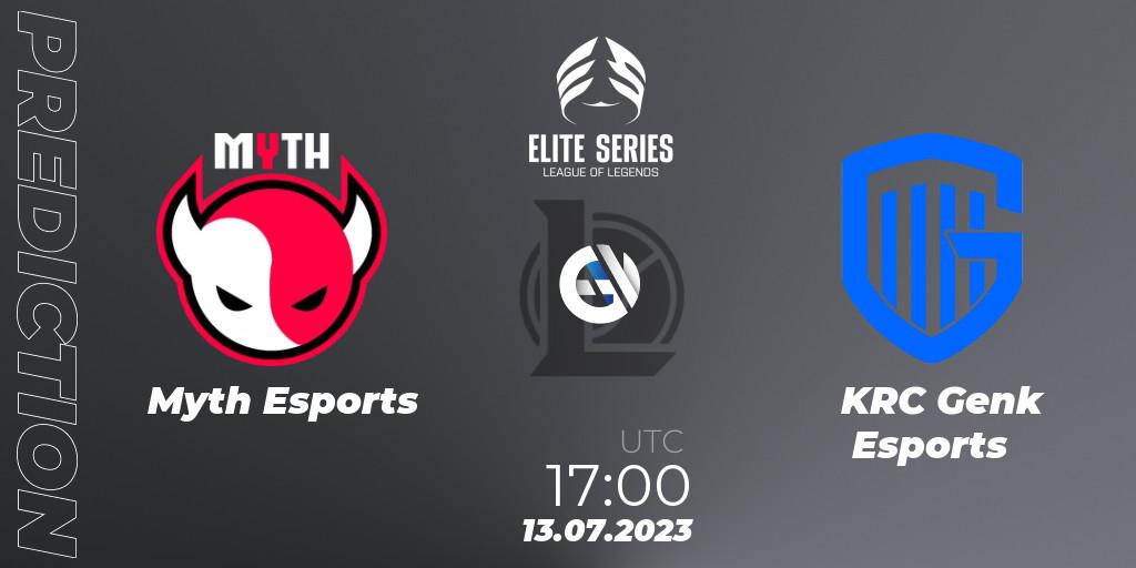 Myth Esports contre KRC Genk Esports : prédiction de match. 13.07.2023 at 17:00. LoL, Elite Series Summer 2023