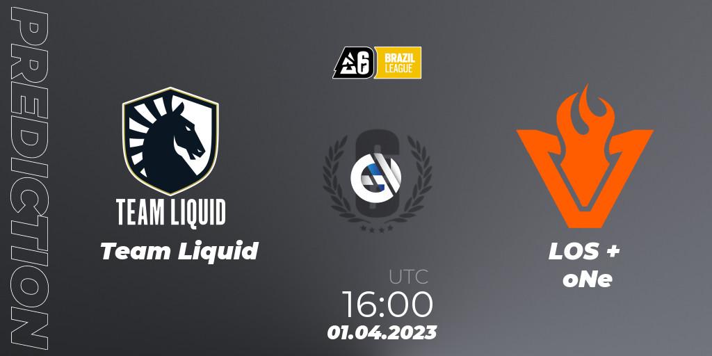 Team Liquid contre LOS + oNe : prédiction de match. 01.04.2023 at 16:00. Rainbow Six, Brazil League 2023 - Stage 1