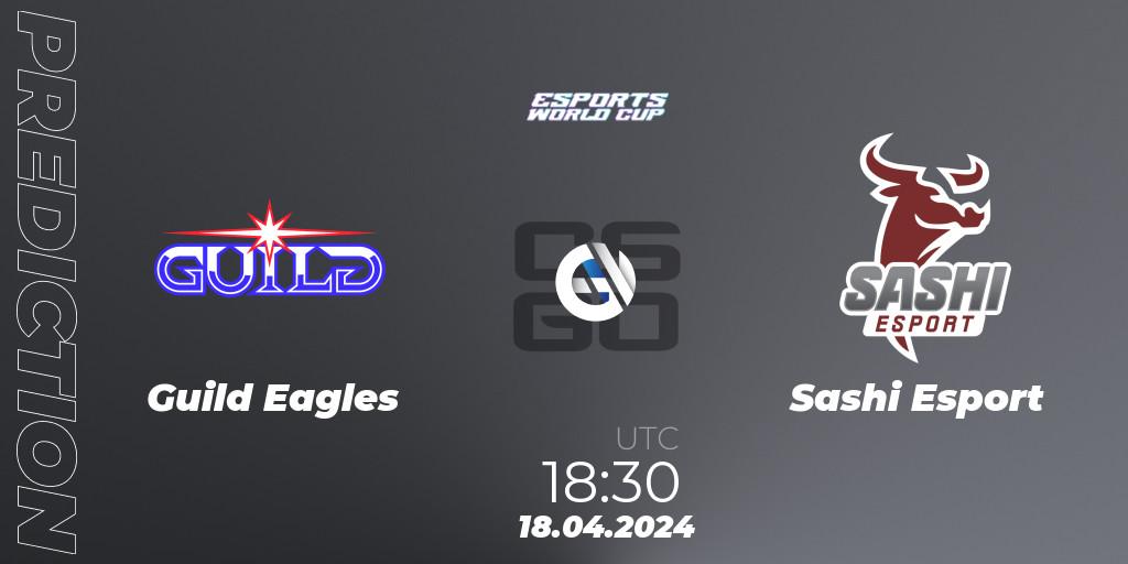 Guild Eagles contre Sashi Esport : prédiction de match. 18.04.2024 at 18:30. Counter-Strike (CS2), Esports World Cup 2024: European Open Qualifier
