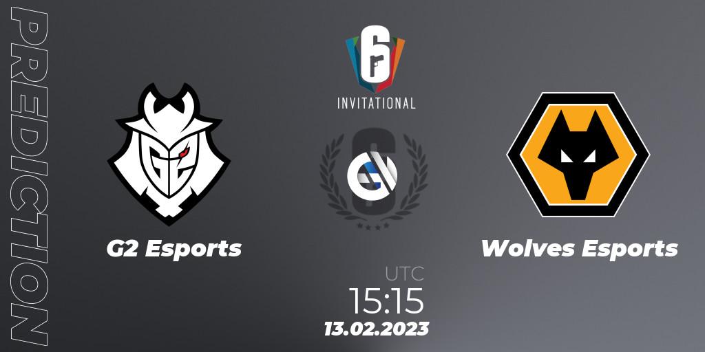 G2 Esports contre Wolves Esports : prédiction de match. 13.02.2023 at 15:15. Rainbow Six, Six Invitational 2023
