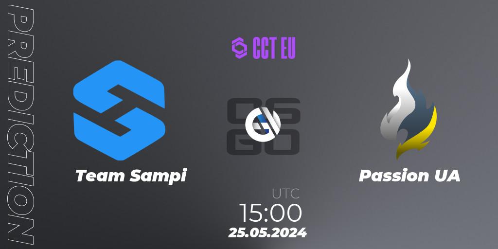 Team Sampi contre Passion UA : prédiction de match. 25.05.2024 at 15:00. Counter-Strike (CS2), CCT Season 2 Europe Series 4