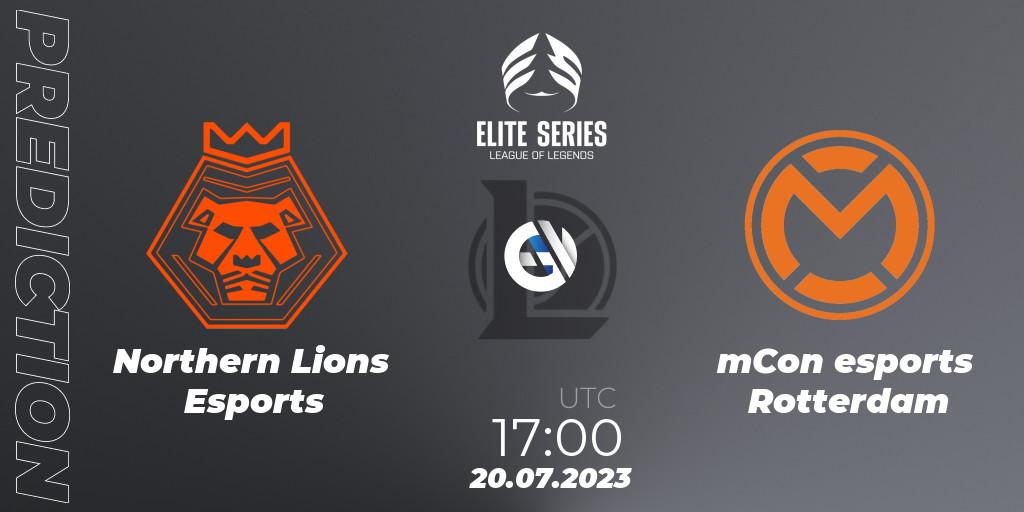 Northern Lions Esports contre mCon esports Rotterdam : prédiction de match. 20.07.23. LoL, Elite Series Summer 2023