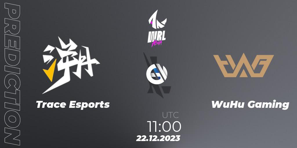 Trace Esports contre WuHu Gaming : prédiction de match. 22.12.23. Wild Rift, WRL Asia 2023 - Season 2 - Regular Season