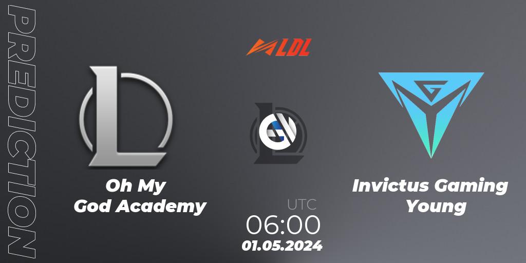 Oh My God Academy contre Invictus Gaming Young : prédiction de match. 01.05.24. LoL, LDL 2024 - Stage 2