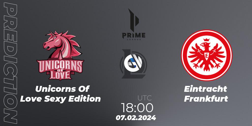Unicorns Of Love Sexy Edition contre Eintracht Frankfurt : prédiction de match. 07.02.24. LoL, Prime League Spring 2024 - Group Stage