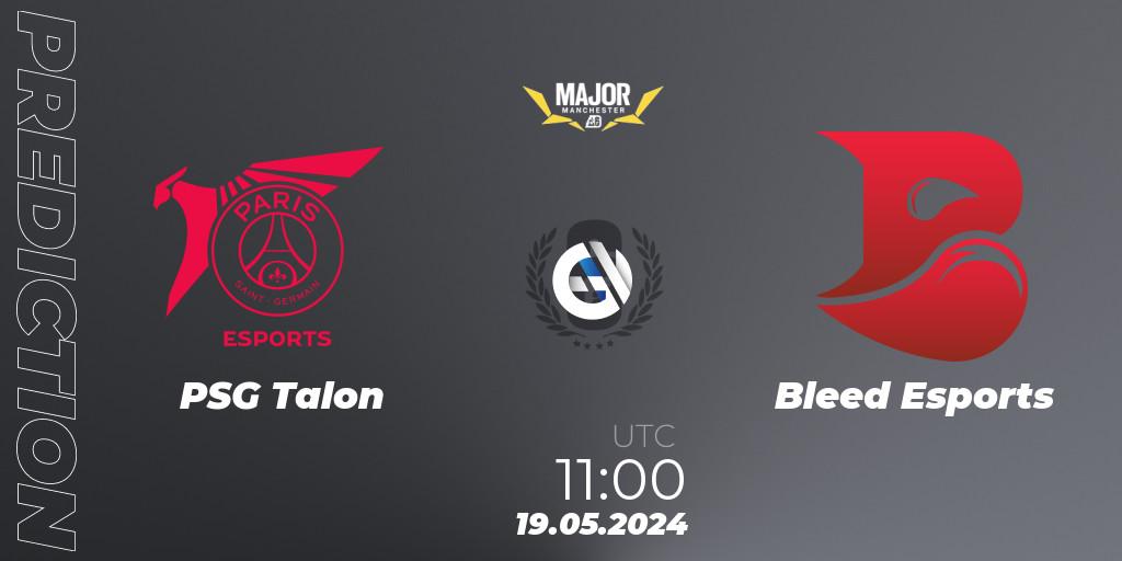 PSG Talon contre Bleed Esports : prédiction de match. 19.05.2024 at 11:00. Rainbow Six, BLAST R6 Major Manchester 2024