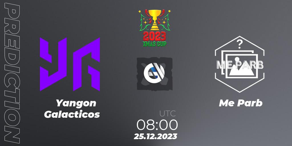 Yangon Galacticos contre Me Parb : prédiction de match. 25.12.2023 at 08:05. Dota 2, Xmas Cup 2023