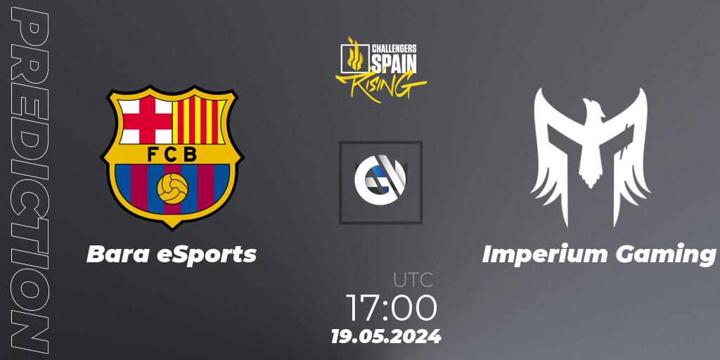 Barça eSports contre Imperium Gaming : prédiction de match. 19.05.2024 at 16:00. VALORANT, VALORANT Challengers 2024 Spain: Rising Split 2