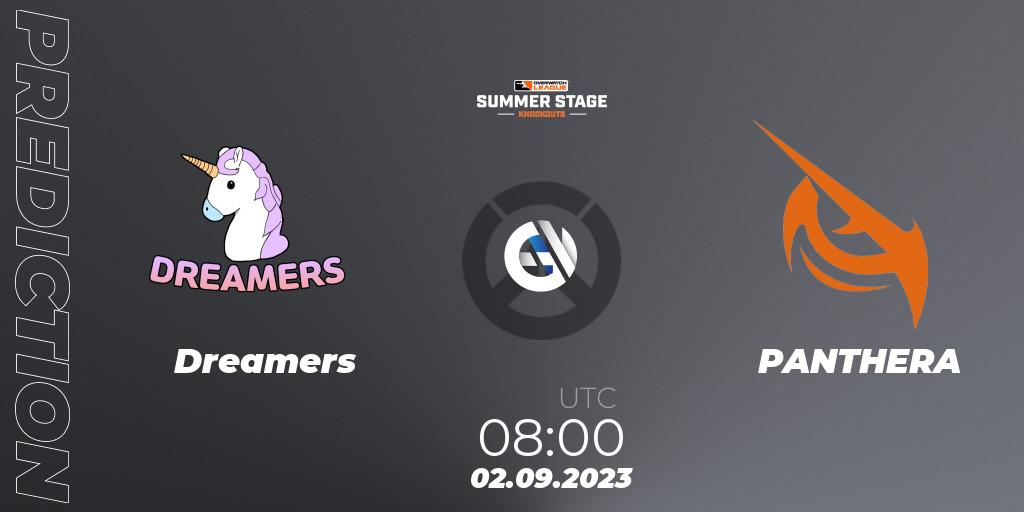 Dreamers contre PANTHERA : prédiction de match. 02.09.2023 at 08:00. Overwatch, Overwatch League 2023 - Summer Stage Knockouts