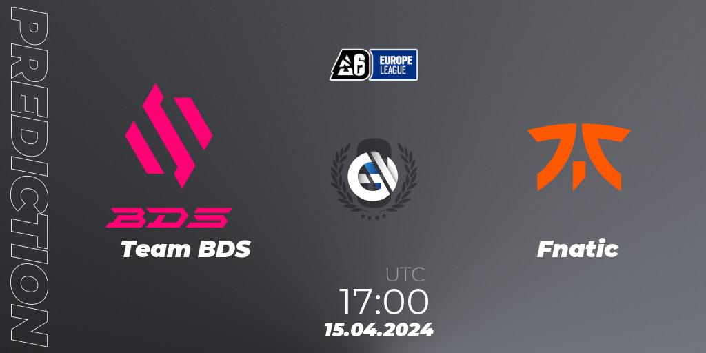 Team BDS contre Fnatic : prédiction de match. 15.04.24. Rainbow Six, Europe League 2024 - Stage 1