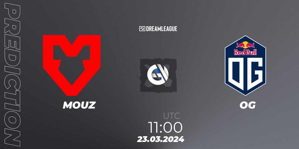 MOUZ contre OG : prédiction de match. 23.03.24. Dota 2, DreamLeague Season 23: Western Europe Closed Qualifier