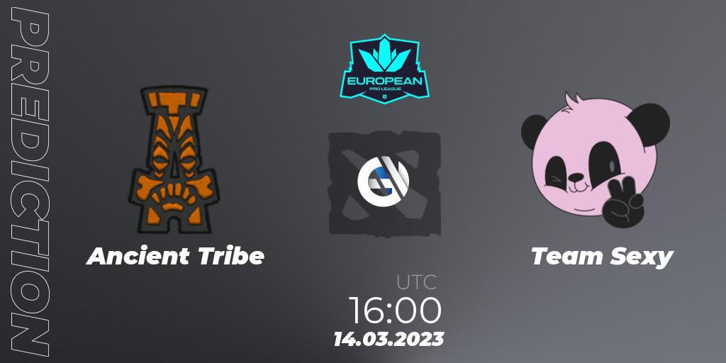Ancient Tribe contre Team Sexy : prédiction de match. 14.03.2023 at 16:38. Dota 2, European Pro League Season 7