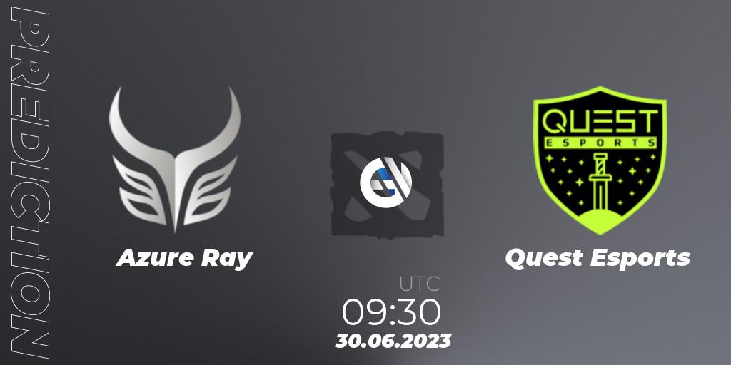 Azure Ray contre PSG Quest : prédiction de match. 30.06.2023 at 08:21. Dota 2, Bali Major 2023 - Group Stage
