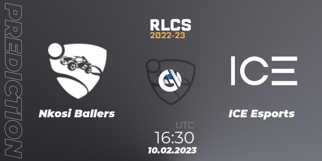 Nkosi Ballers contre ICE Esports : prédiction de match. 10.02.2023 at 16:30. Rocket League, RLCS 2022-23 - Winter: Sub-Saharan Africa Regional 2 - Winter Cup